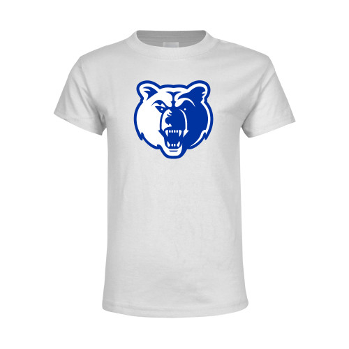  Youth White T Shirt - Bear Head
