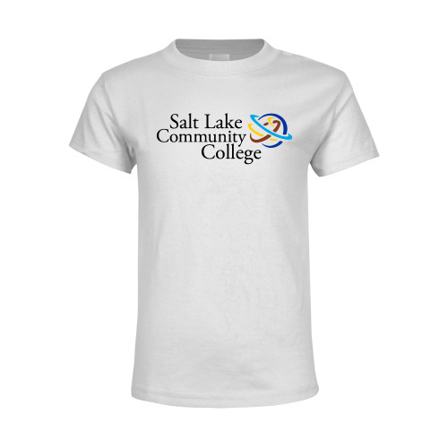  Youth White T Shirt - Instituitonal Mark