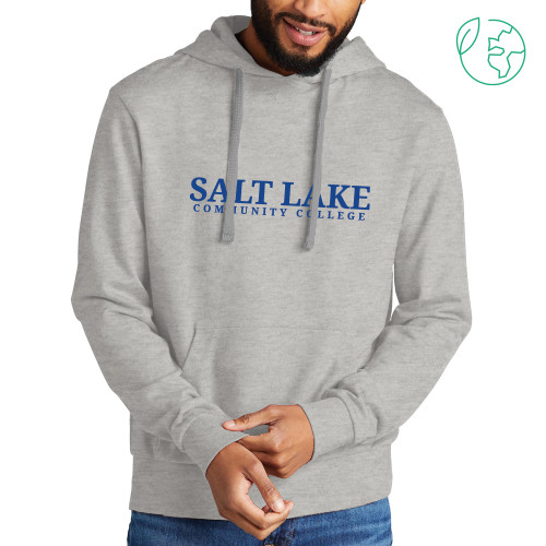  Allmade Light Grey Organic French Terry Pullover Hoodie - Wordmark