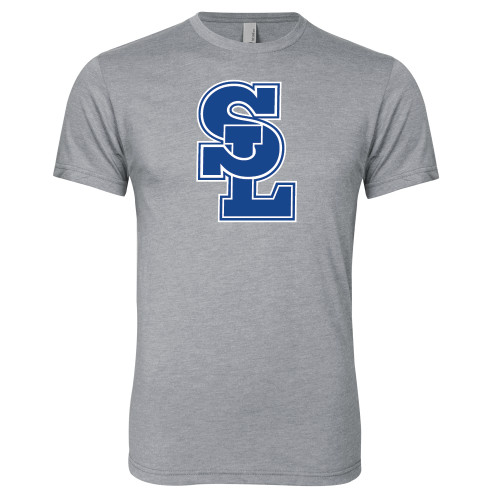  Next Level Heather Grey Triblend Tee - Primary Mark