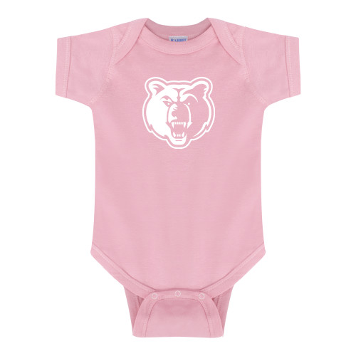  Light Pink Infant Onesie - Bear Head