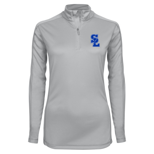  Syntrel Womens Platinum Interlock 1/4 Zip - Primary Mark
