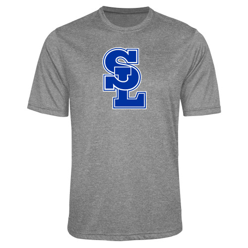  Grey Heather Performance Contender Tee - Primary Mark