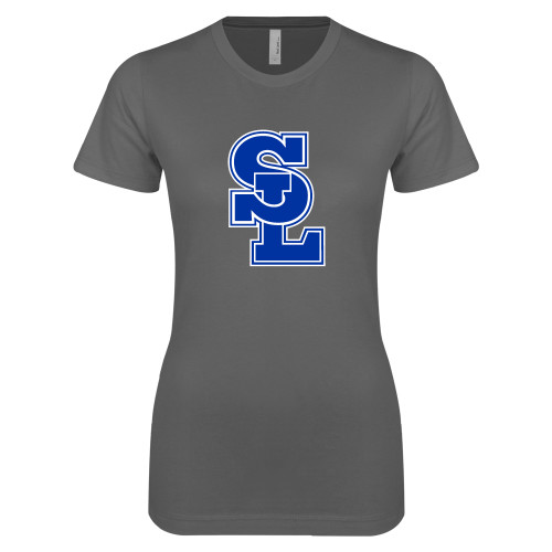  Next Level Womens Charcoal Boyfriend Tee - Primary Mark