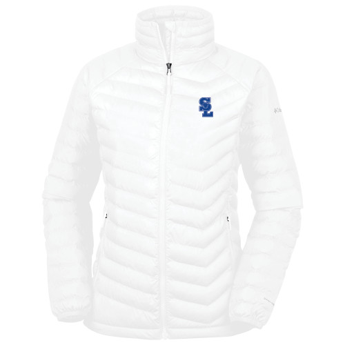  Columbia Womens White Powder Lite Jacket - Primary Mark