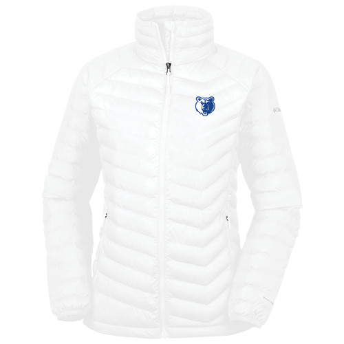  Columbia Womens White Powder Lite Jacket - Bear Head