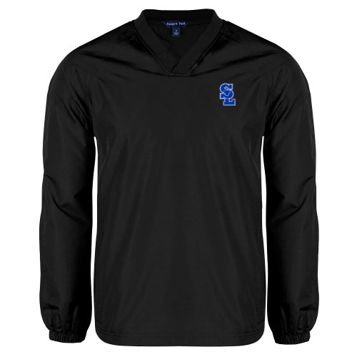  Black V Neck Raglan Windshirt - Primary Mark