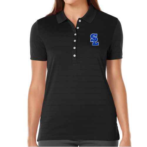  Callaway Womens Black Opti Vent Polo - Primary Mark