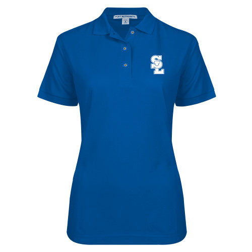  Womens Silk Touch Royal Pique Polo - Primary Mark