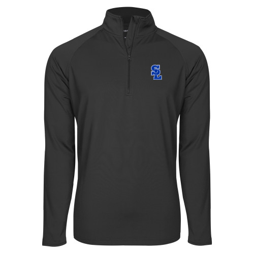  Sport Tek Charcoal Sport Wick Stretch 1/2 Zip Pullover - Primary Mark