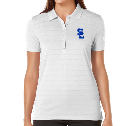  Callaway Womens White Opti Vent Polo - Primary Mark