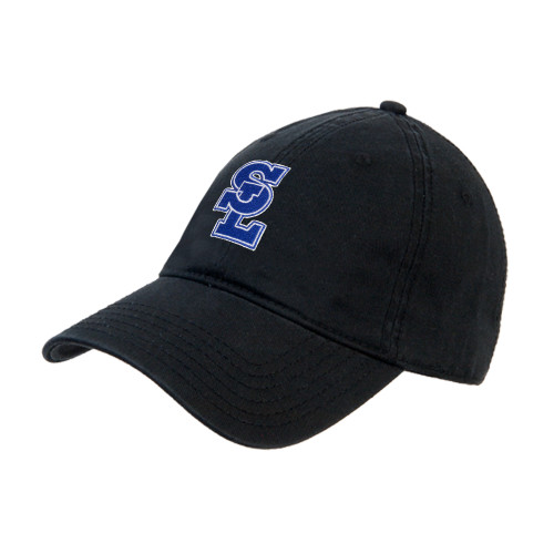  Black Unstructured Adjustable Low Profile Hat - Primary Mark