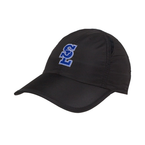  Womens Black Performance Cap - Primary Mark