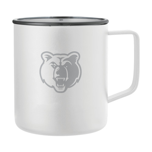  Rover Camp Vacuum Insulated White Mug 14oz - Bear Head Engraved