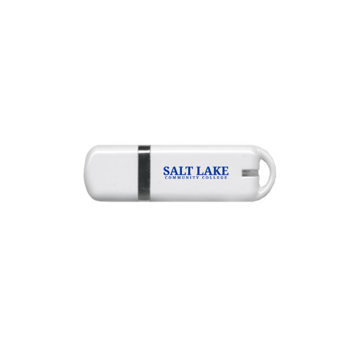  USB White Pen Drive 4G - Wordmark