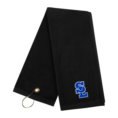  Black Golf Towel - Primary Mark