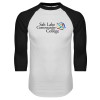 Thumbnail image for  White/Black Raglan Baseball T Shirt