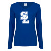 Thumbnail image for  Womens Royal Long Sleeve V Neck Tee 