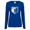 Thumbnail image for  Womens Royal Long Sleeve V Neck Tee 