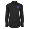 Thumbnail image for  Womens Black Twill Button Down Long Sleeve 