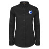 Thumbnail image for  Womens Black Twill Button Down Long Sleeve 