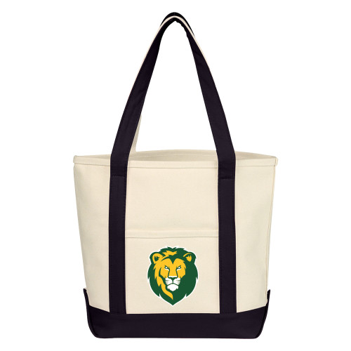 Southeastern Louisiana Cotton Canvas Natural/Black Tote Bag