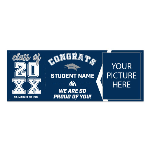  Personalized 3 x 8 Graduation Banner - Personalized banner