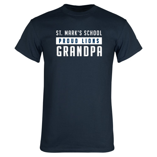  Navy T Shirt - Proud Grandpa