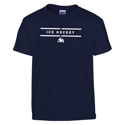  Youth Navy T Shirt - SM Ice Hockey