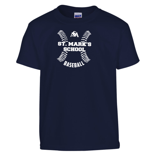  Youth Navy T Shirt - St. Marks Baseball