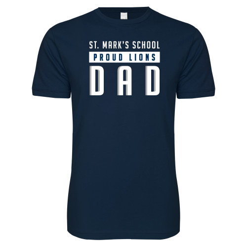  Next Level Navy SoftStyle T Shirt - Proud Dad