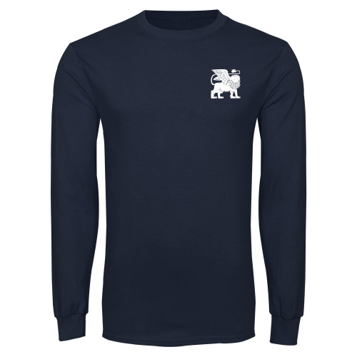  Navy Long Sleeve T-Shirt - Lions