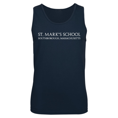  Navy Tank Top - St. Marks Wordmark