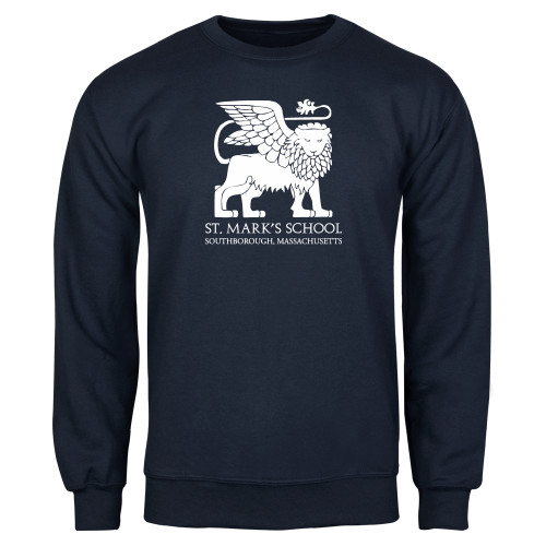  Navy Fleece Crew - St. Marks Southborough