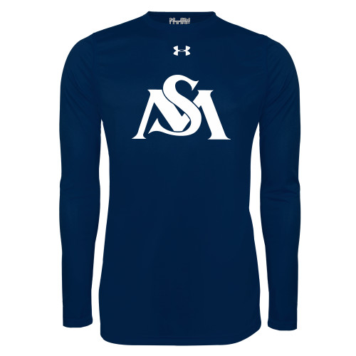  Under Armour Navy Long Sleeve Tech Tee - SM Athletics Interlock