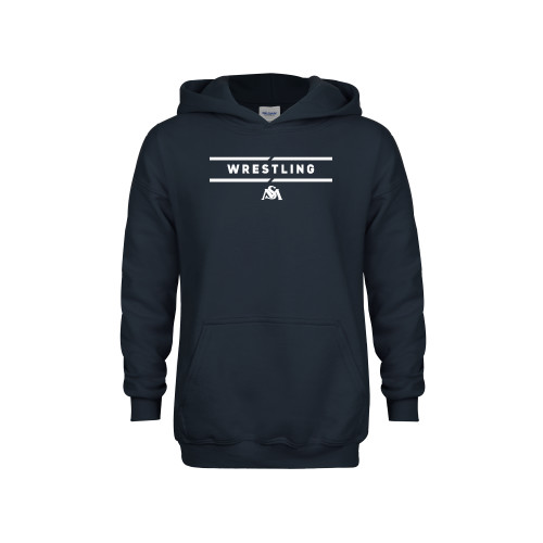  Youth Navy Fleece Hoodie - SM Wrestling