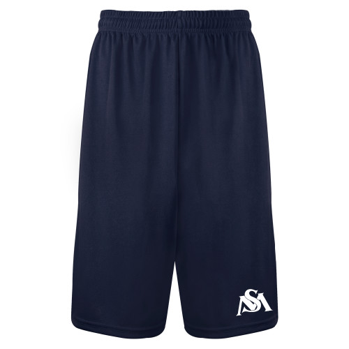  Navy Performance Classic 9 Inch Short - SM Athletics Interlock