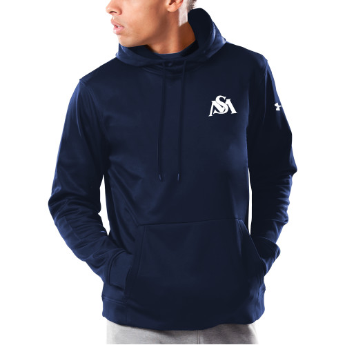  Under Armour Navy Armour Fleece Hoodie - SM Athletics Interlock