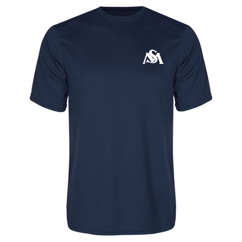  Navy Performance Tee - SM Athletics Interlock