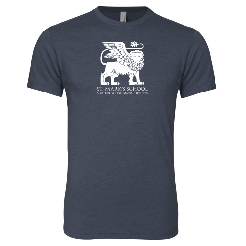  Next Level Navy Triblend Tee - St. Marks Southborough