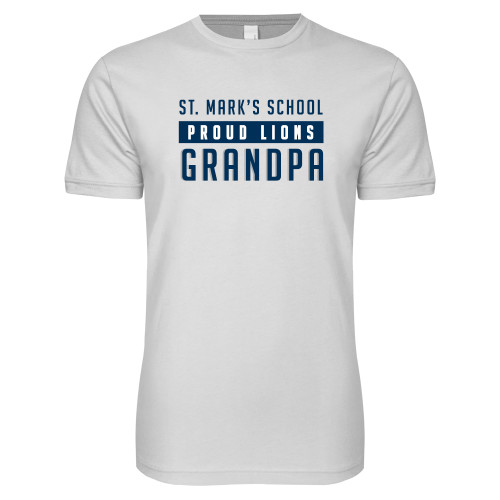  Next Level White SoftStyle T Shirt - Proud Grandpa