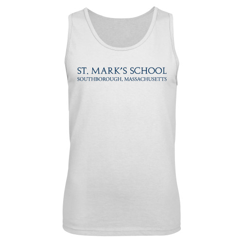  White Tank Top - St. Marks Wordmark