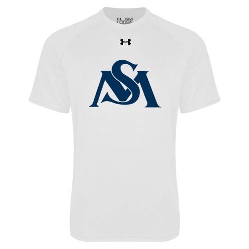  Under Armour White Tech Tee - SM Athletics Interlock
