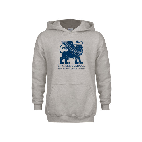  Youth Grey Fleece Hood - St. Marks Southborough