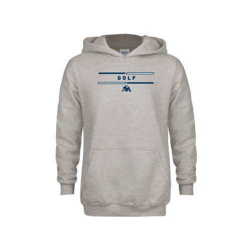  Youth Grey Fleece Hood - SM Golf