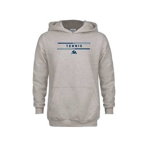  Youth Grey Fleece Hood - SM Tennis