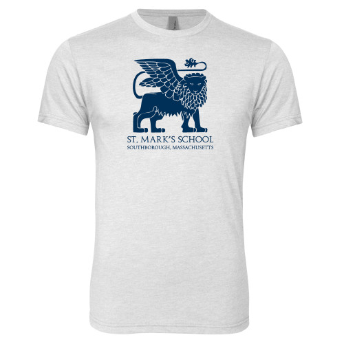  Next Level Heather White Triblend Tee - St. Marks Southborough