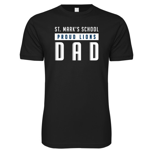  Next Level Black SoftStyle T Shirt - Proud Dad