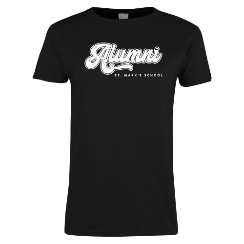  Womens Black Short Sleeve Tee - Alumni