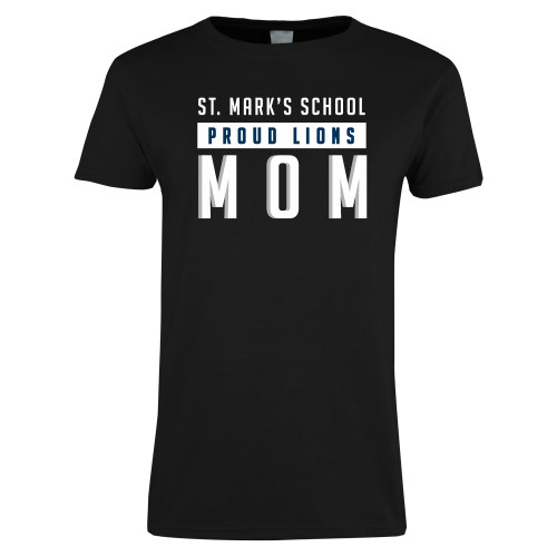 Womens Black Short Sleeve Tee - Proud Mom